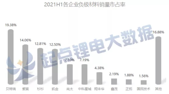 2021H1中国锂电负极材料TOP10(图2)